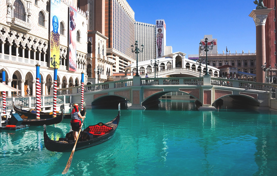 Visit and enjoy the Gondola Rides at the Venetian