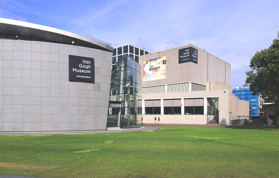 Exterior of the Van Gogh Museum in Amsterdam