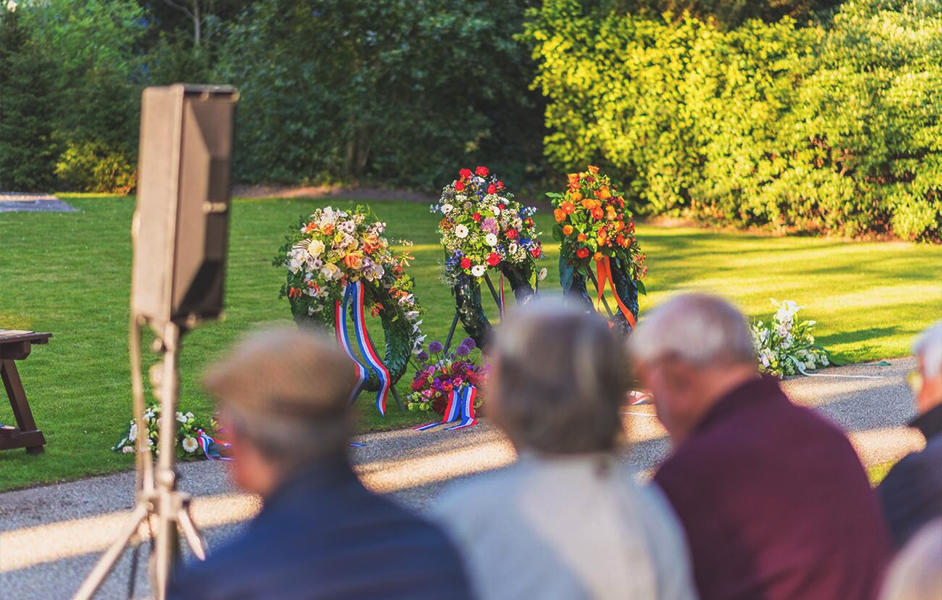 Ceremony and tribute during Dutch Memorial Day in Amsterdam