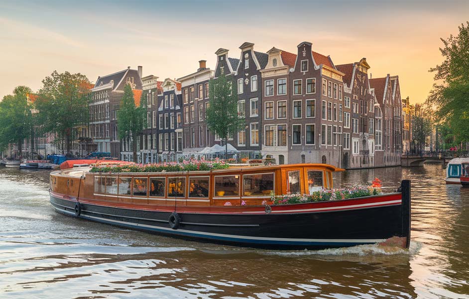 amsterdam canal cruise and van gogh museum